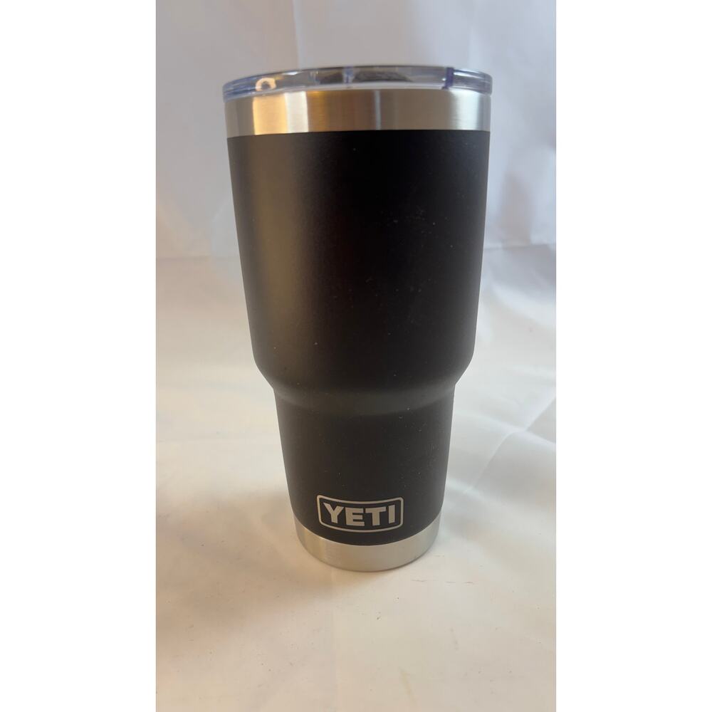 YETI Rambler 30 oz Tumbler Black Stainless Insulated Travel‎ Cup Magslider Lid